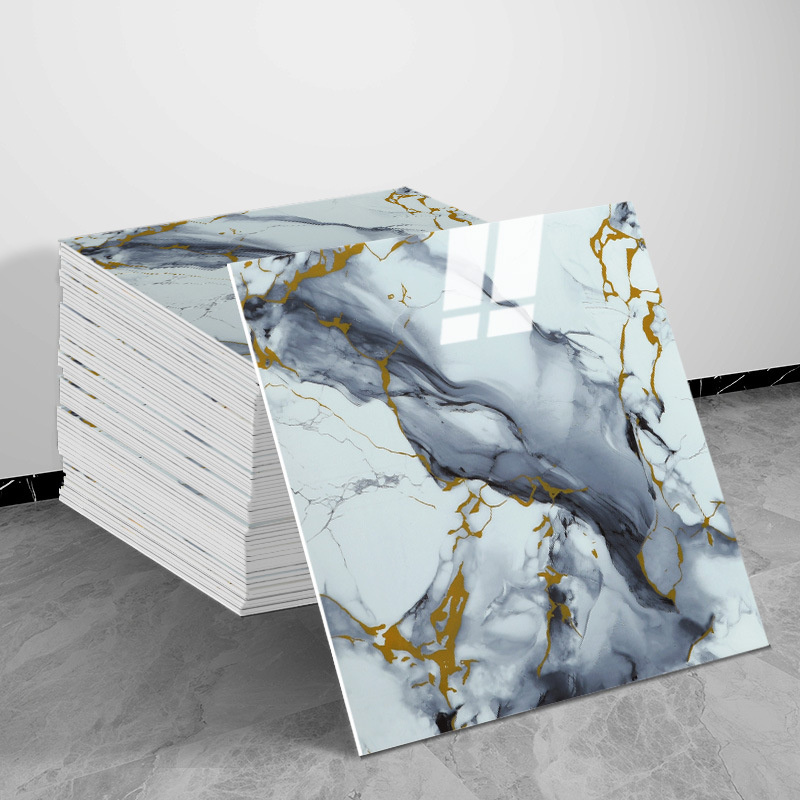 30*30 imitation marble wall renovation decorative stickers, oil-proof and waterproof wallpaper, self-adhesive tile stickers Item Picture