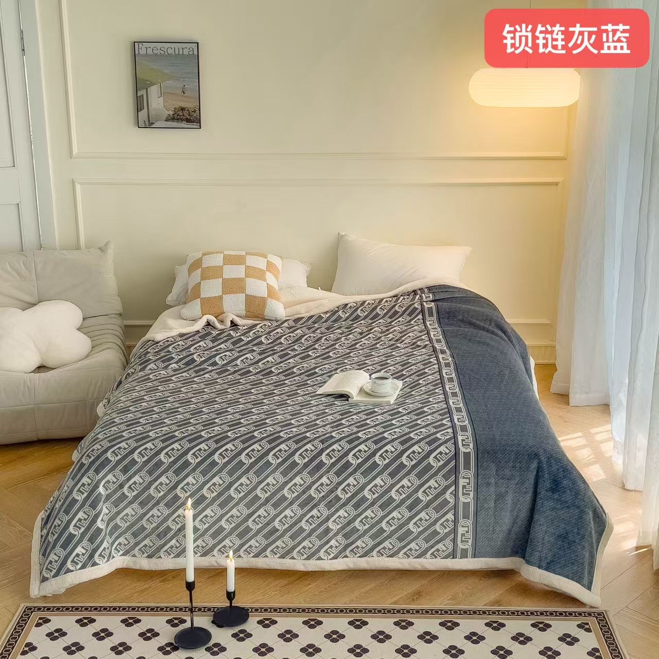 New 2026 snow cotton velvet blanket, thickened composite anti-static cloud blanket, single-layer AB version, all-season multi-purpose craft blanket, gift blanket pic 39
