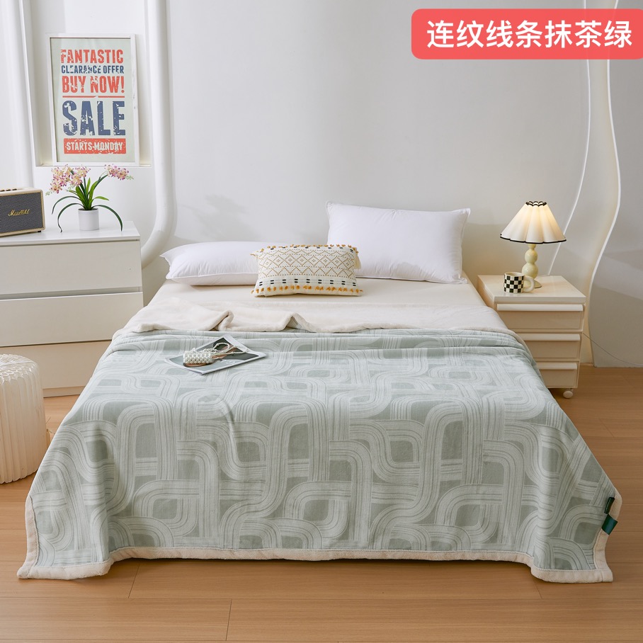 New 2026 snow cotton velvet blanket, thickened composite anti-static cloud blanket, single-layer AB version, all-season multi-purpose craft blanket, gift blanket pic 37