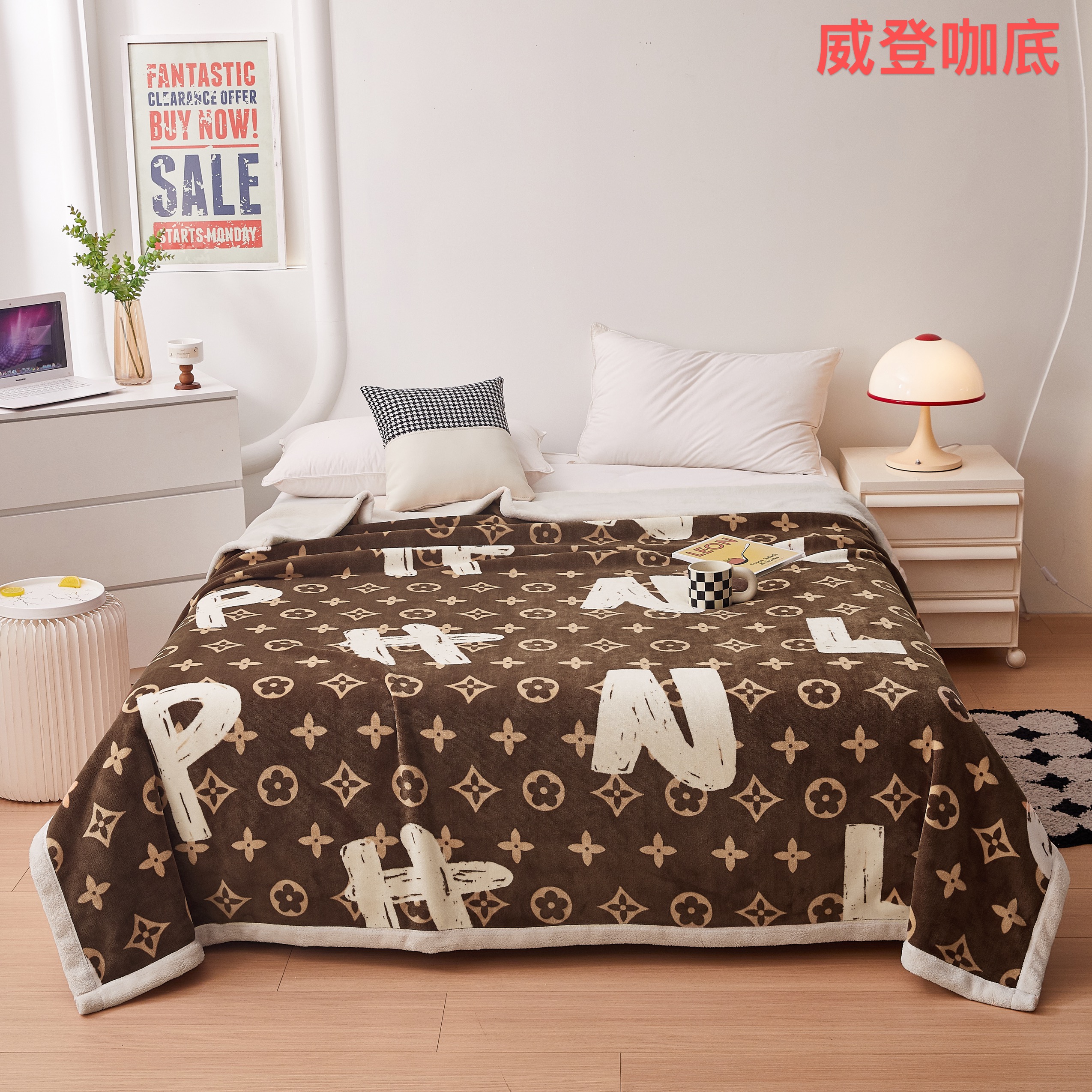 New 2026 snow cotton velvet blanket, thickened composite anti-static cloud blanket, single-layer AB version, all-season multi-purpose craft blanket, gift blanket pic 33