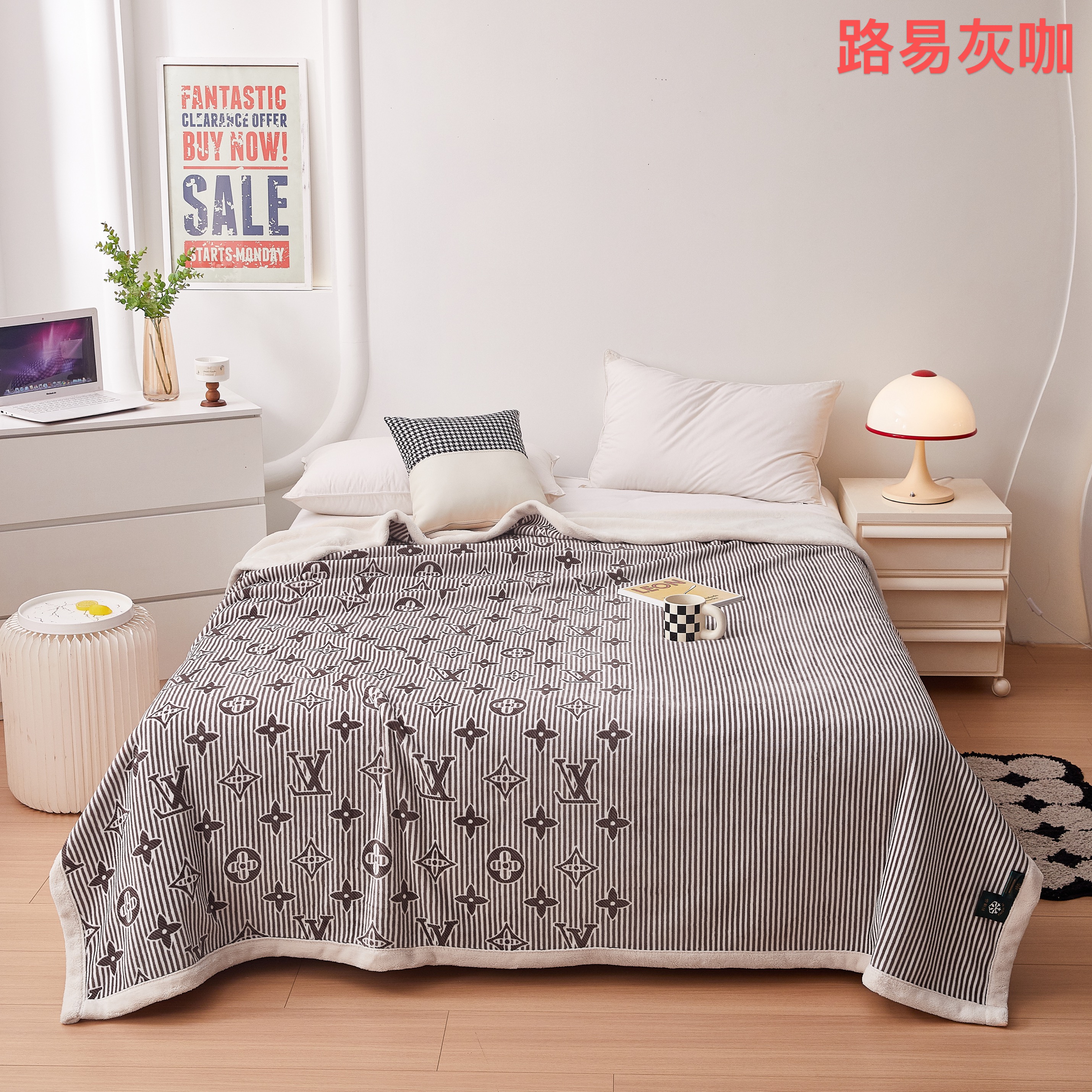 New 2026 snow cotton velvet blanket, thickened composite anti-static cloud blanket, single-layer AB version, all-season multi-purpose craft blanket, gift blanket pic 9