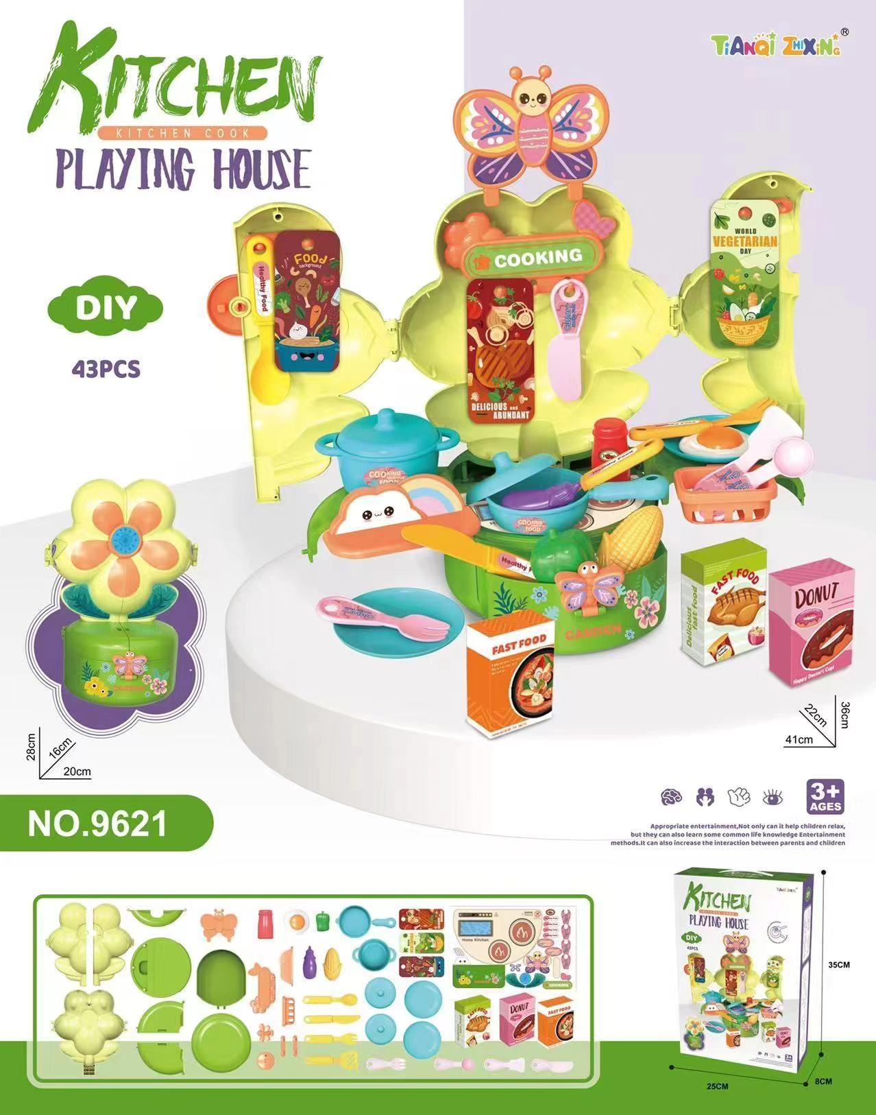 House Playing kitchen flower stand (43 pieces) Application Scenario
