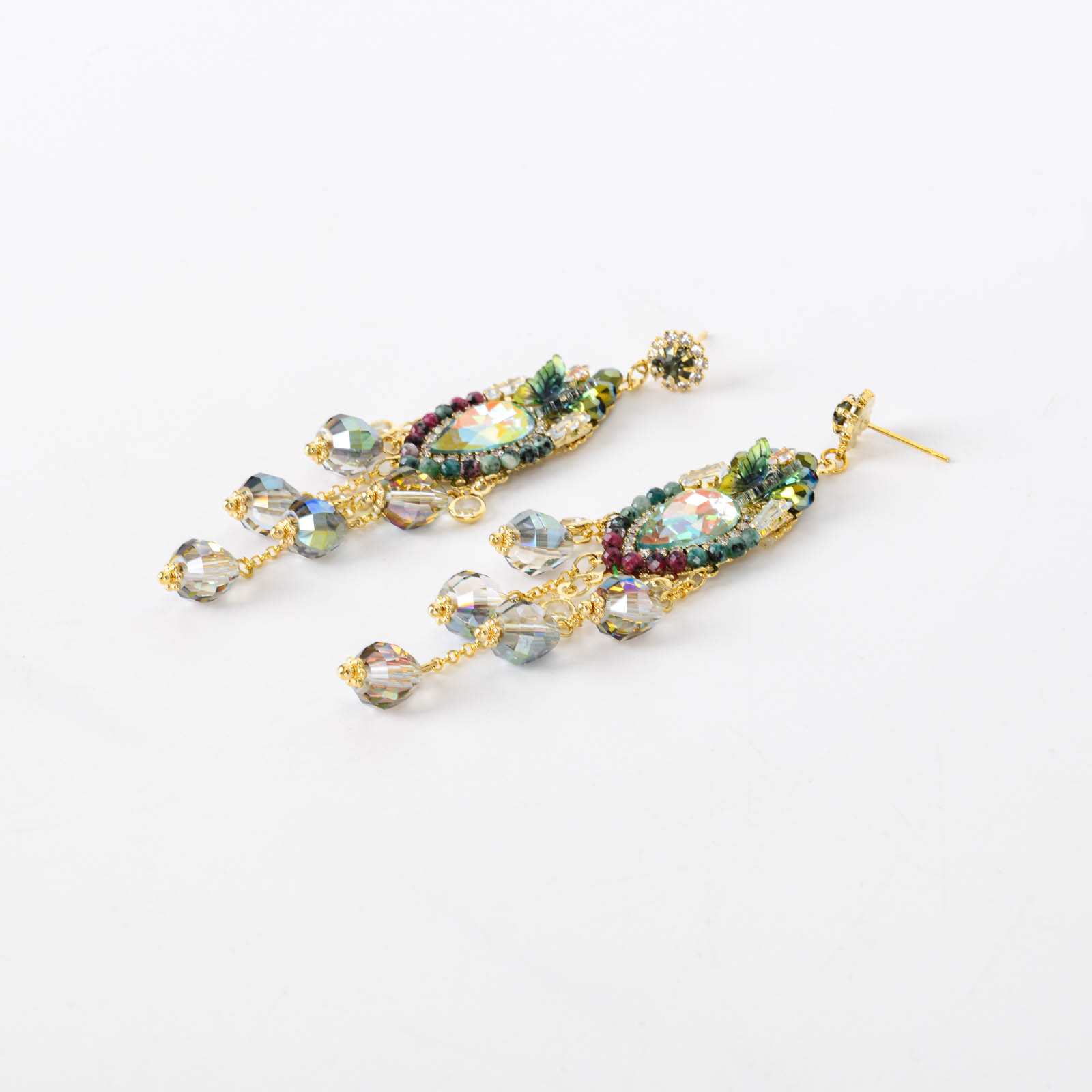 一对椭圆形镂空 304 不锈钢耳环 真空电镀而成 时尚商务华丽耳扣  一年内 200+ 对成交