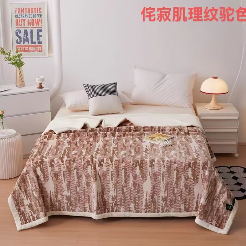 New 2026 snow cotton velvet blanket, thickened composite anti-static cloud blanket, single-layer AB version, all-season multi-purpose craft blanket, gift blanket pic 16