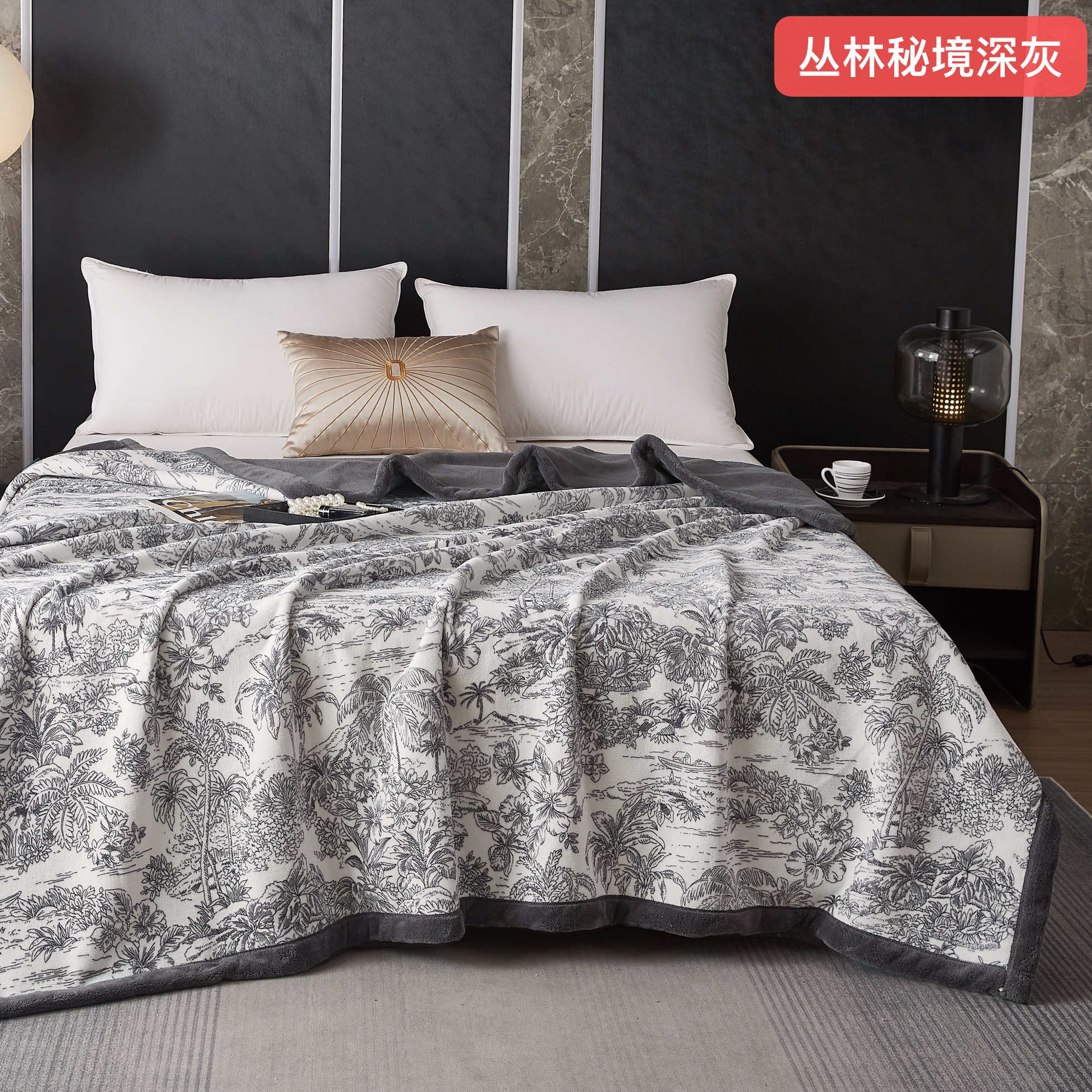 2025 New product snow cotton velvet blanket, thickened composite anti-static cloud blanket, single-layer AB version, all-season multi-purpose craft blanket, gift blanket Specification image