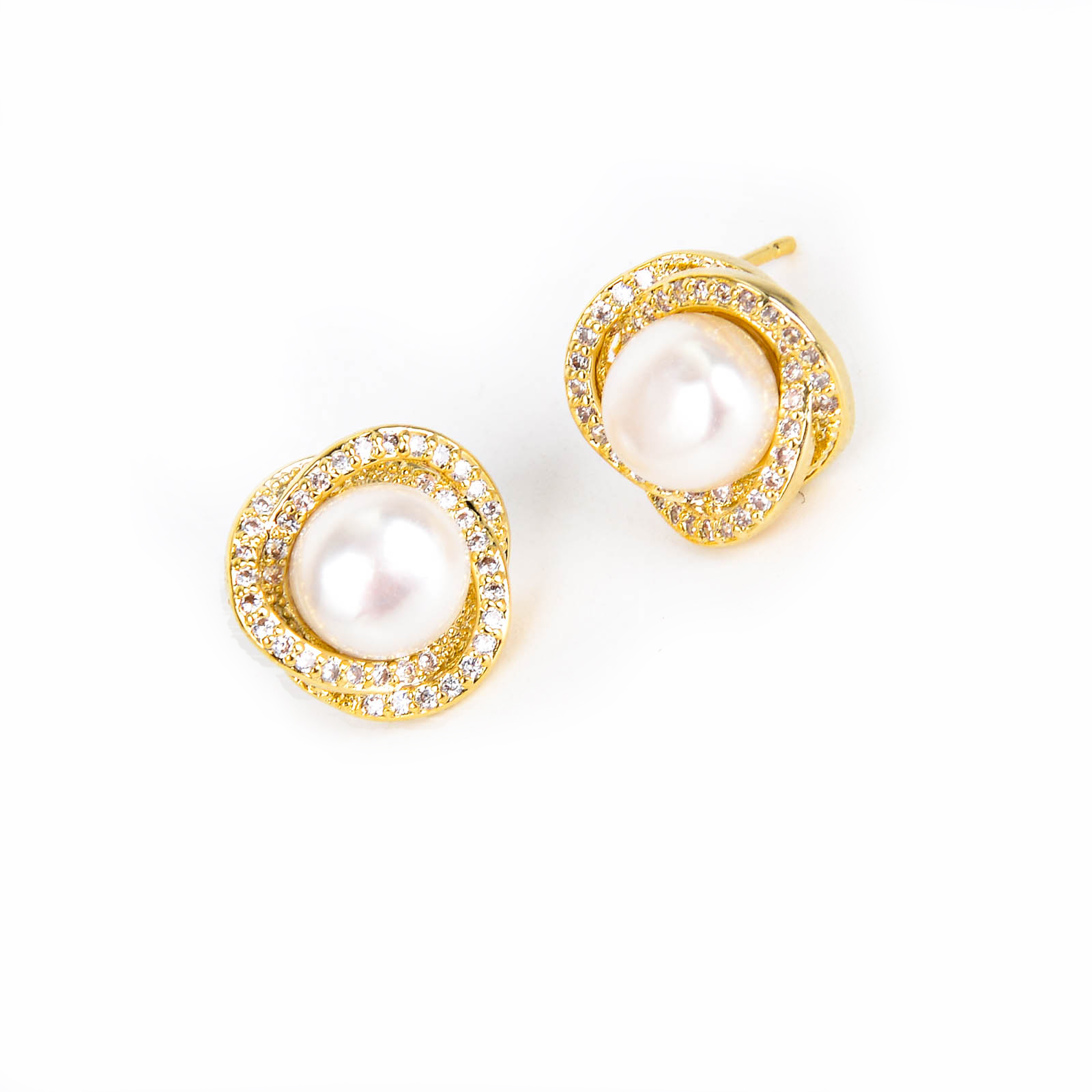 简约钛钢圈形金色耳环百搭圆线圈微镶耳扣耳饰锆石耳圈厂家直发