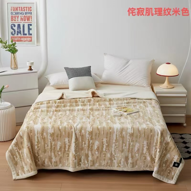New 2026 snow cotton velvet blanket, thickened composite anti-static cloud blanket, single-layer AB version, all-season multi-purpose craft blanket, gift blanket pic 14