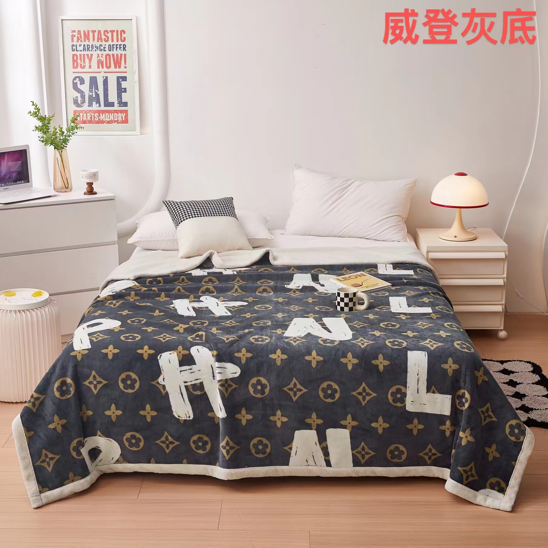 New 2026 snow cotton velvet blanket, thickened composite anti-static cloud blanket, single-layer AB version, all-season multi-purpose craft blanket, gift blanket pic 26