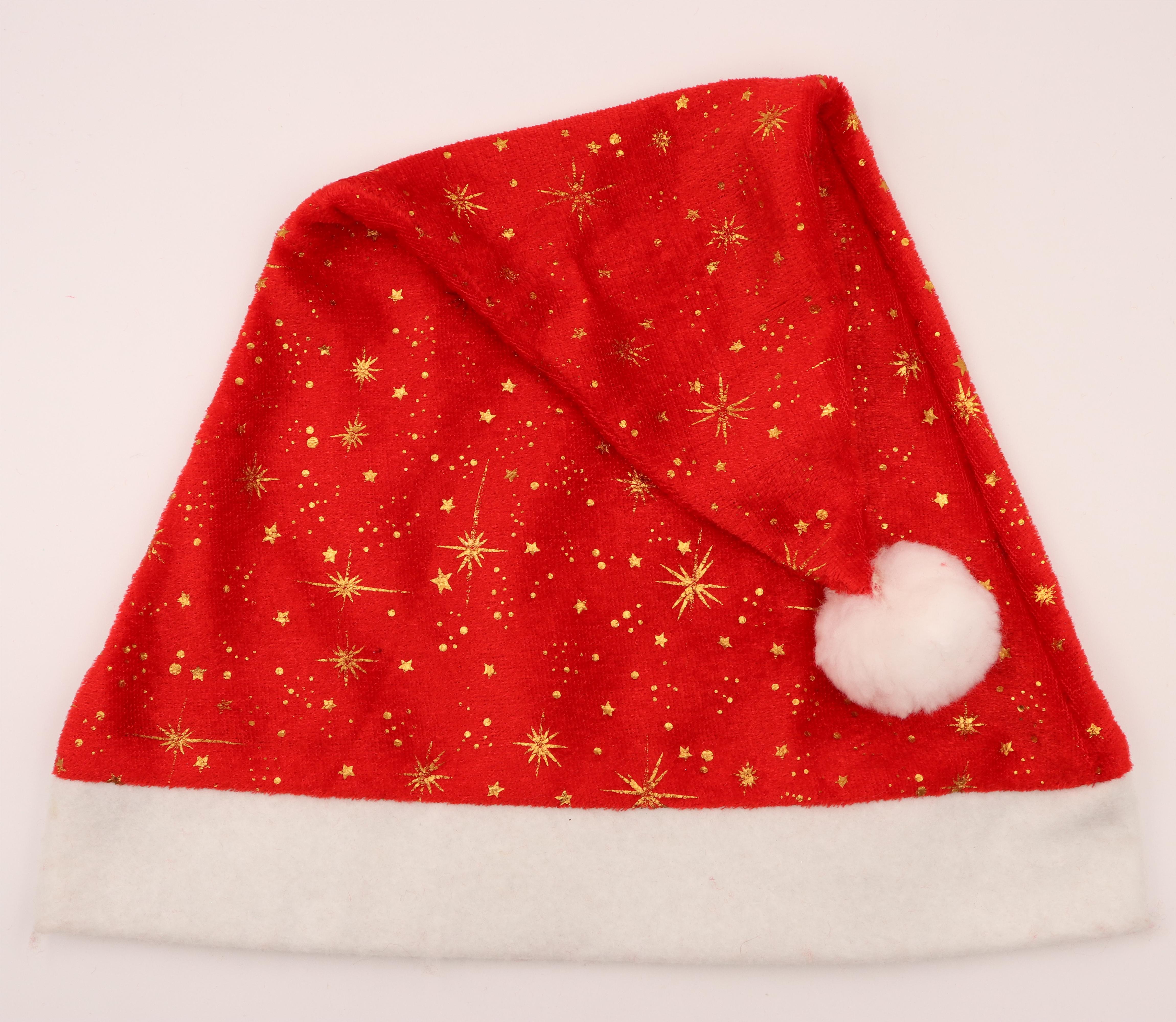 Christmas hats, Christmas decorations, gilded Santa Claus hats, holiday decorative hats, factory direct sales Application Scenario