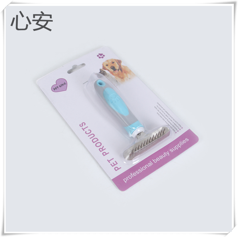 Rubber-handled rake combs, pet combs, grooming combs for small and medium-sized dogs, dog cleaning supplies, pet combs, hair combs Application Scenario