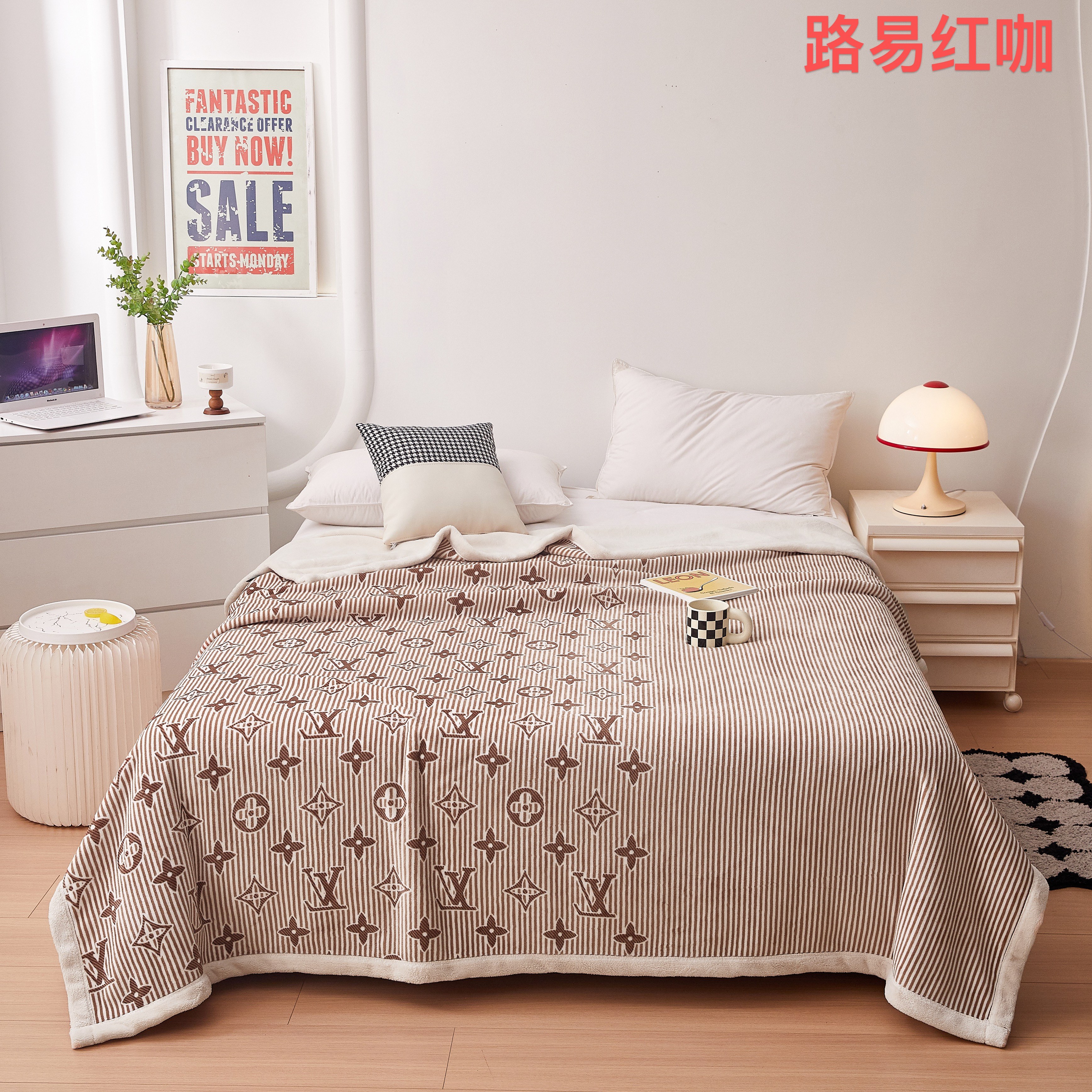 New 2026 snow cotton velvet blanket, thickened composite anti-static cloud blanket, single-layer AB version, all-season multi-purpose craft blanket, gift blanket pic 8
