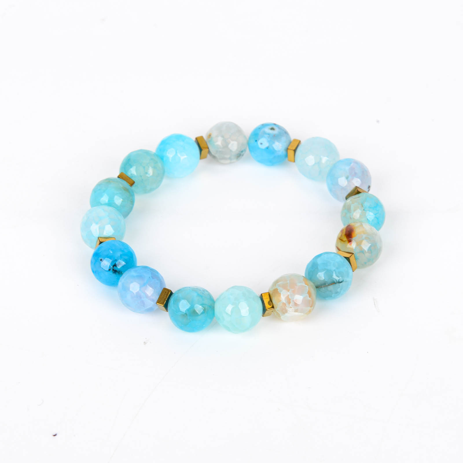 手链/水晶手串/水晶手链/木头十字架手链/饰品产品图