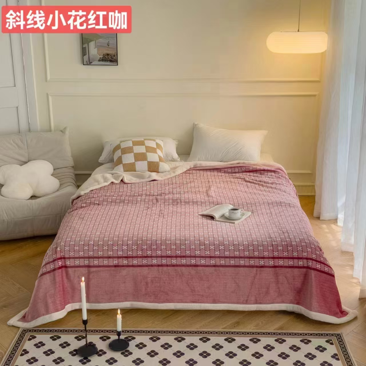 New 2026 snow cotton velvet blanket, thickened composite anti-static cloud blanket, single-layer AB version, all-season multi-purpose craft blanket, gift blanket pic 17