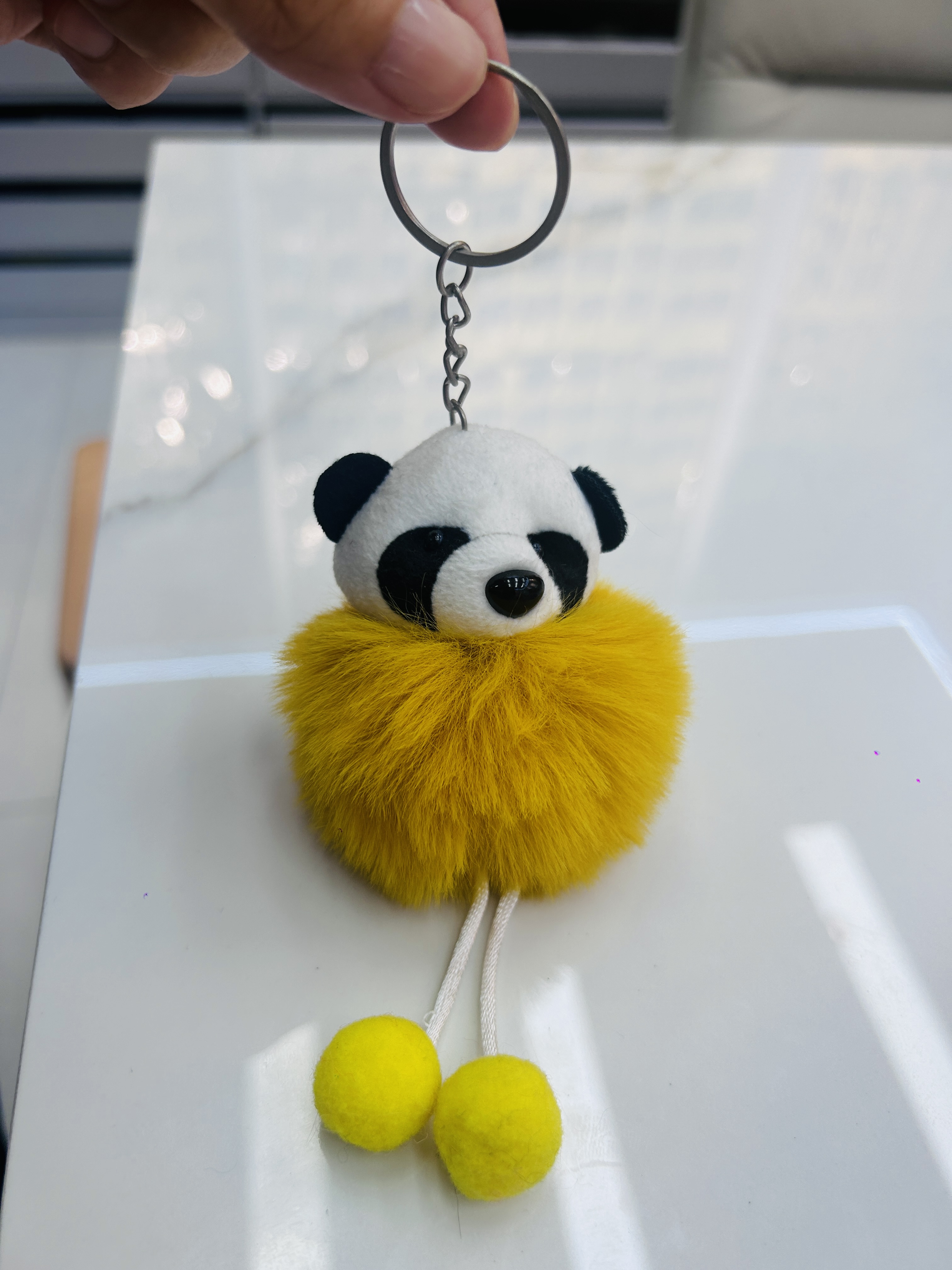 国潮国风熊猫头像挂件钥匙扣厂家直销