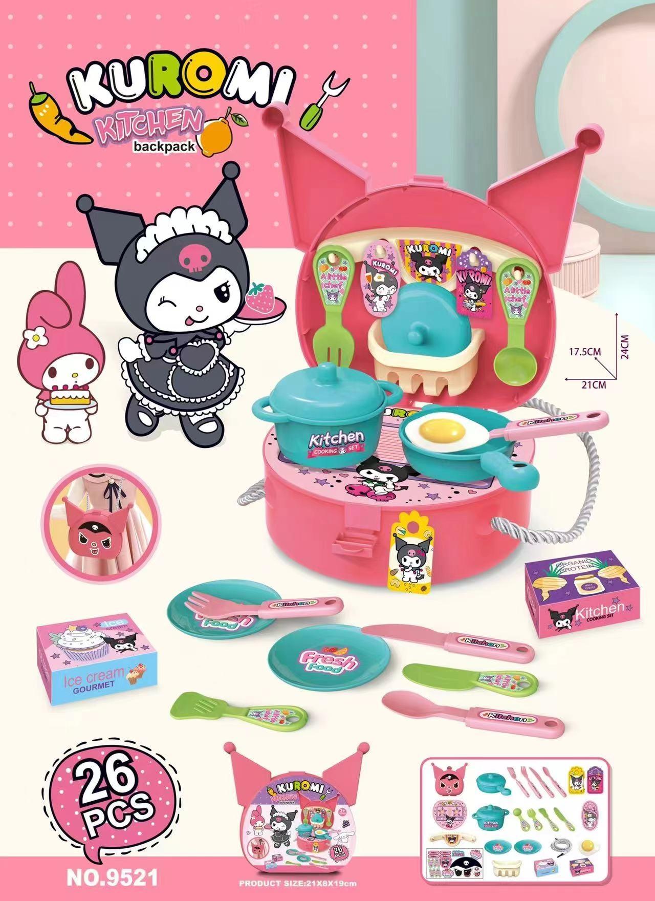 Play House Kuromi Kitchen single-shoulder bag Item Picture