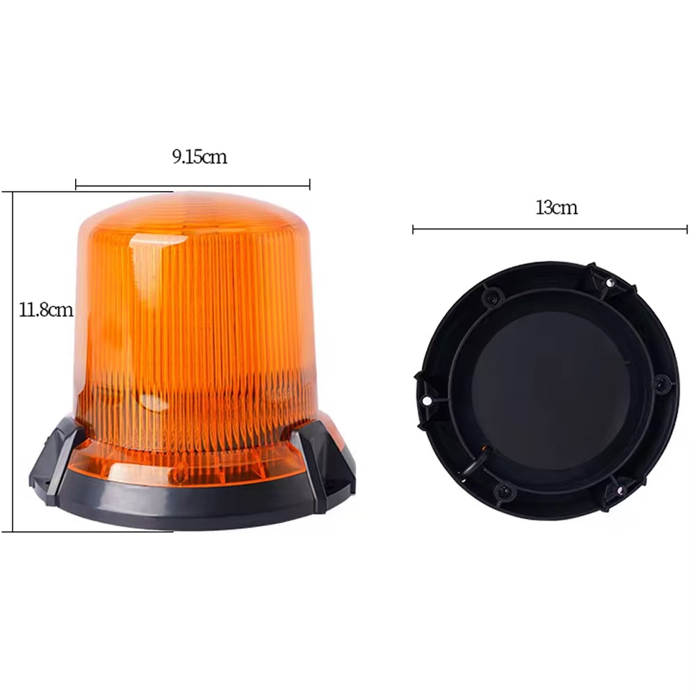 Warning light, universal roof LED warning signal light, vehicle-mounted car strong magnetic attraction guard booth patrol rotating warning light Item Picture