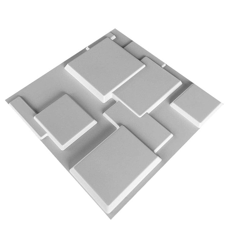 3D墙板防水潮PVC立体墙板装饰背景墙贴三维板wall panel产品图