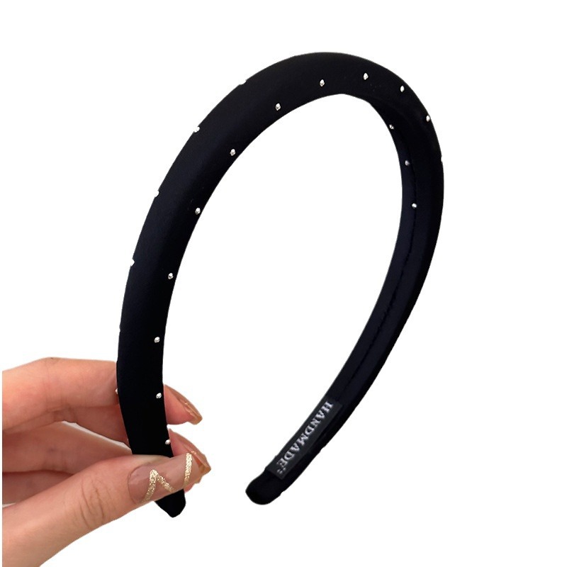 French Starry Sky Lazy Princess, exquisite polka dot versatile headband for women 2024, high head headband for women, simple and elegant Item Picture