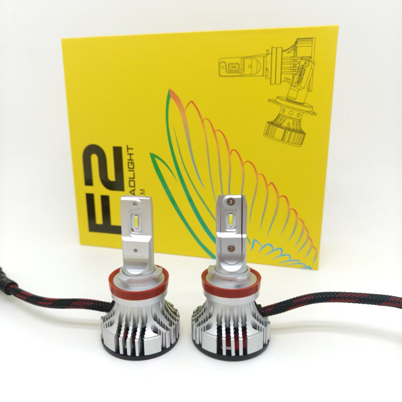 The f2 automotive led headlight high-brightness and focused integrated bulb h4h7h11 is a bestseller in foreign trade. It is a headlight for car installation Item Picture