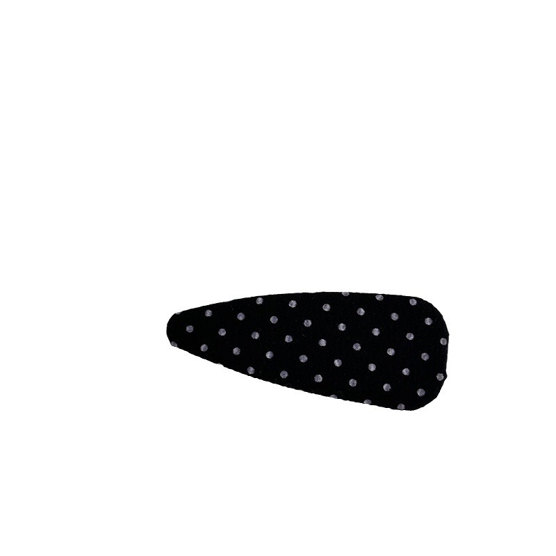 The new black and white polka dot hair clip from Korean Internet celebrities is exquisite and versatile, exuding an atmosphere. The side of the 2024 summer new style for goddesses Item Picture