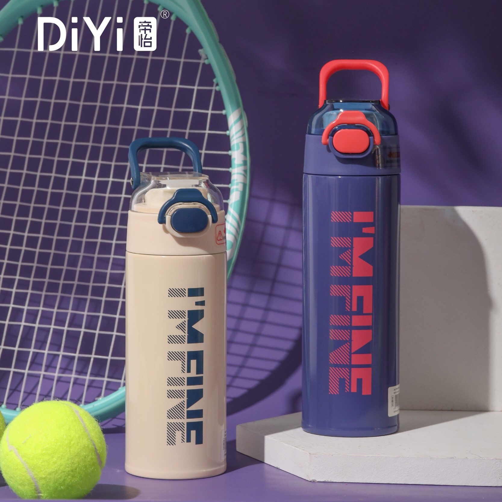 【2023 Autumn/Winter New Collection 】 Become a better self. DY-BW1055 Diyi Extraordinary Jumping Cup 500ml, made of 304 stainless steel both inside and out, with a direct drinking spout Application Scenario