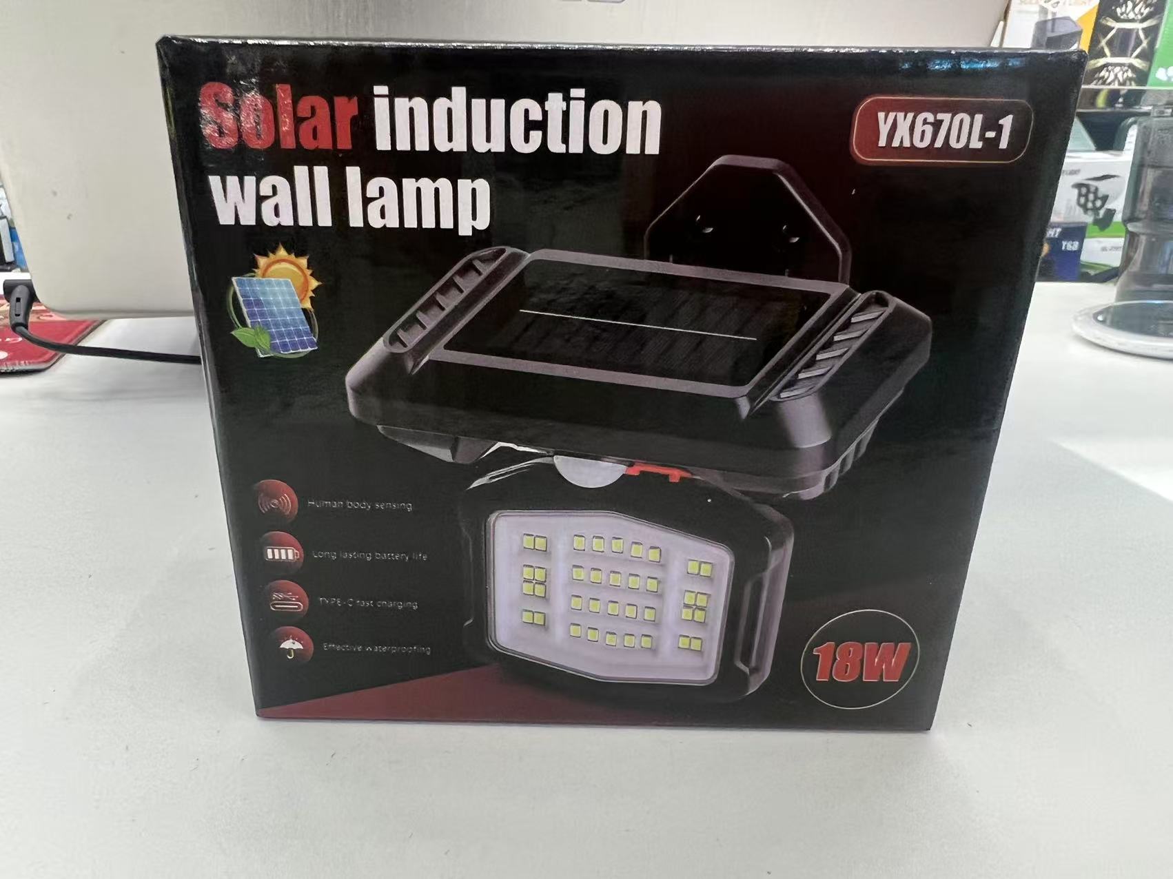 跨境太阳能壁灯人体感应庭院灯户外花园别墅简易安装家用太阳能灯详情4