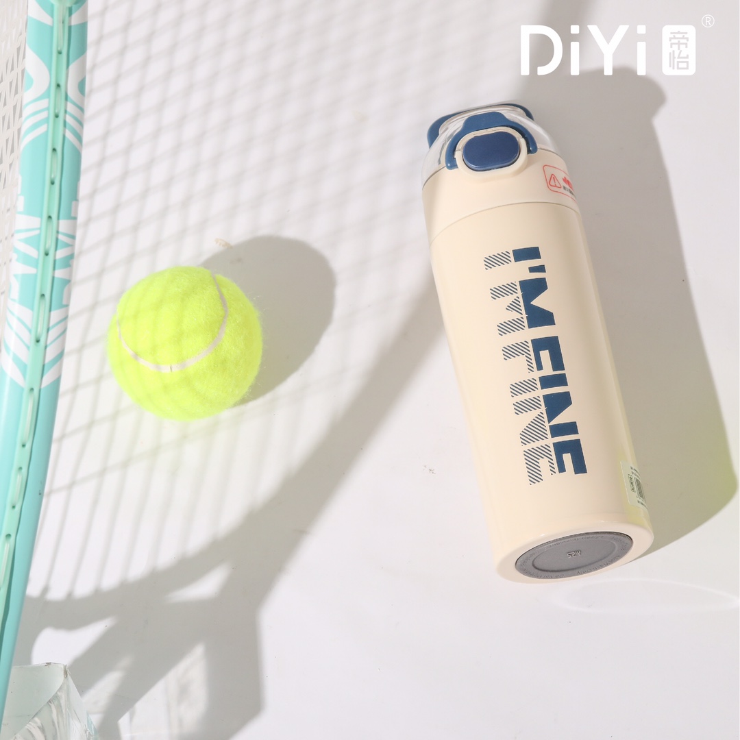 【2023 Autumn/Winter New Collection 】 Become a better self. DY-BW1055 Diyi Extraordinary Jumping Cup 500ml, made of 304 stainless steel both inside and out, with a direct drinking spout Specification image