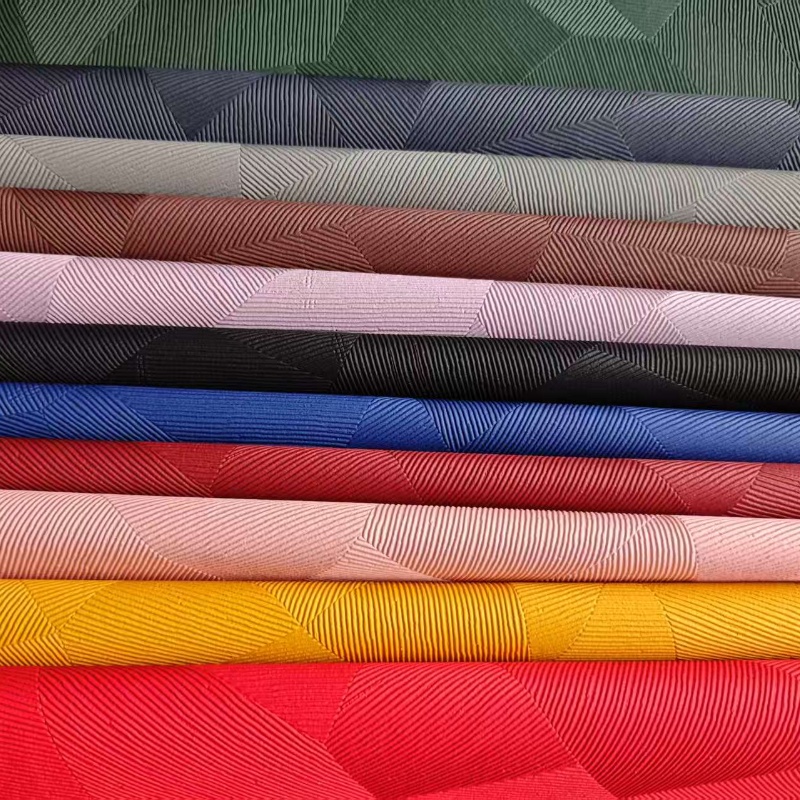 2025 nuevo desarrollo venta directa de fábrica en stock nuevo estándar europeo protección del medio ambiente 1.0mm irregular gran caja de patrón de cuadros cuero artificial bolsos de PVC cuero base de lana multicolor opcional pic 2