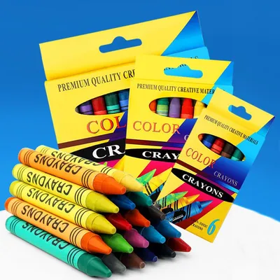 Muhui Children's Drawing Crayons, student crayons, oil pastels, Cute Cartoon coloring, doodling Art, boxed crayon set thumbnail