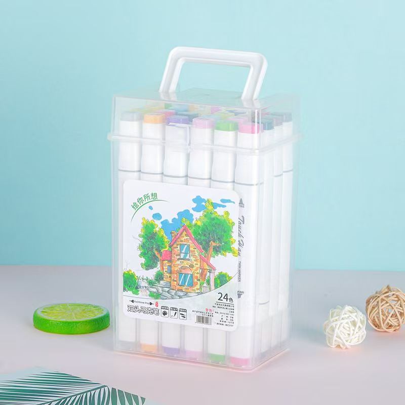 Muhui Acrylic markers, a complete set of hand-held colored oil-based double-water-head markers for children and students' art and painting Application Scenario