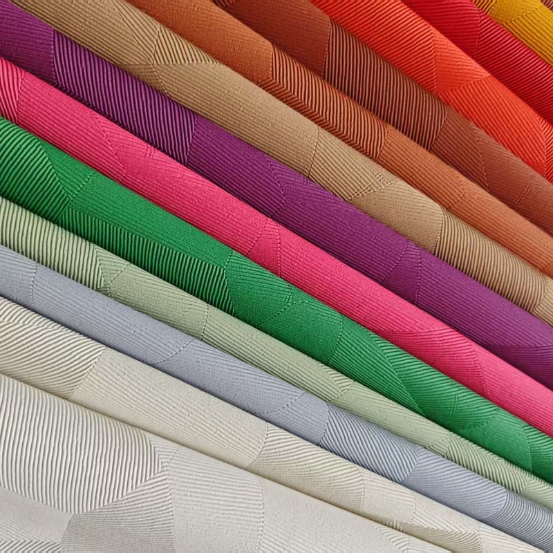 2025 nuevo desarrollo venta directa de fábrica en stock nuevo estándar europeo protección del medio ambiente 1.0mm irregular gran caja de patrón de cuadros cuero artificial bolsos de PVC cuero base de lana multicolor opcional pic 1