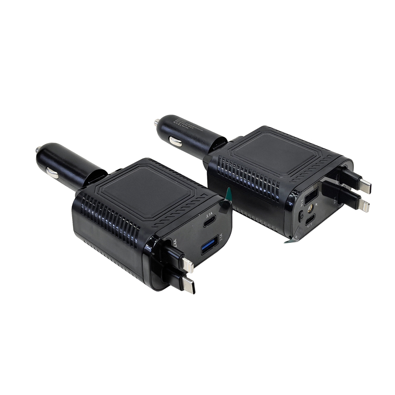 H11S جهاز شحن محمول محمول على سيارة محمولة على شاحنة محمولة على 4 USB جهاز شحن محمول محمول على السيارة مع Typec Item Picture