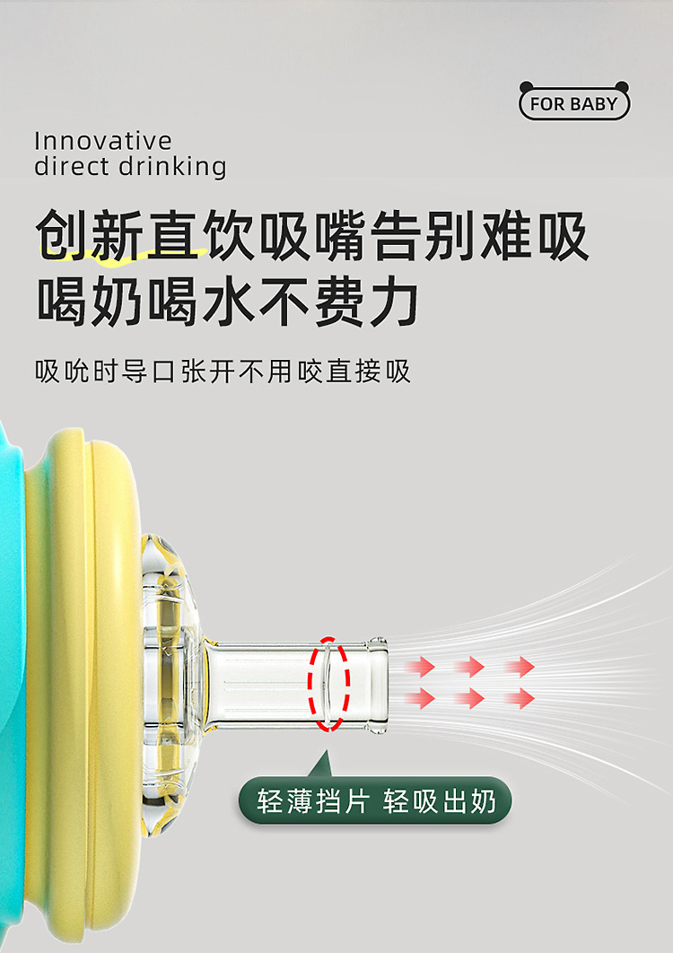 诺爱因儿童护齿奶瓶吸管杯240mI/300ml厂家现货直销婴儿奶瓶 undefined