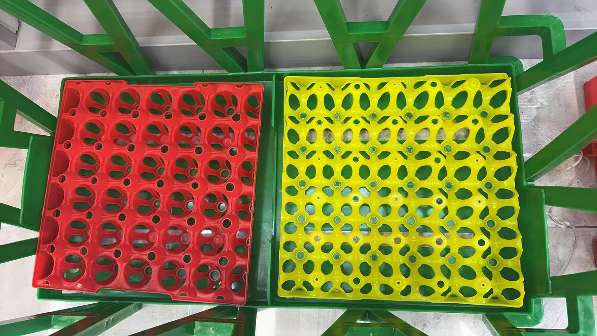 农场鸡蛋托盘 鸡蛋收纳盘 材质坚硬颜色鲜艳 存放鸡蛋稳固 不易掉 多种规格 多种颜色 价格面议细节图