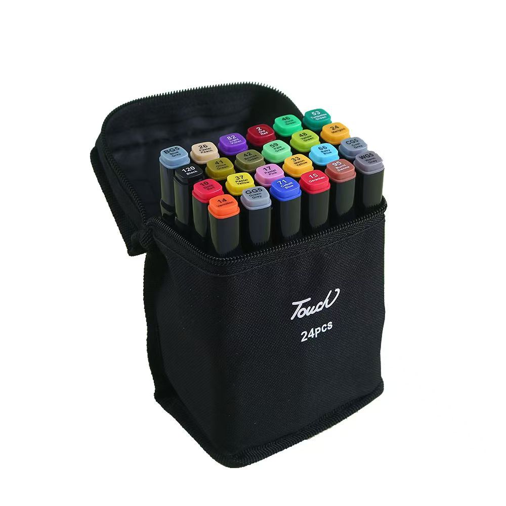 Muhui marker pen set, double-headed oil-based student and children's colored pens for painting wholesale, colorful note number pens, universal markers Application Scenario