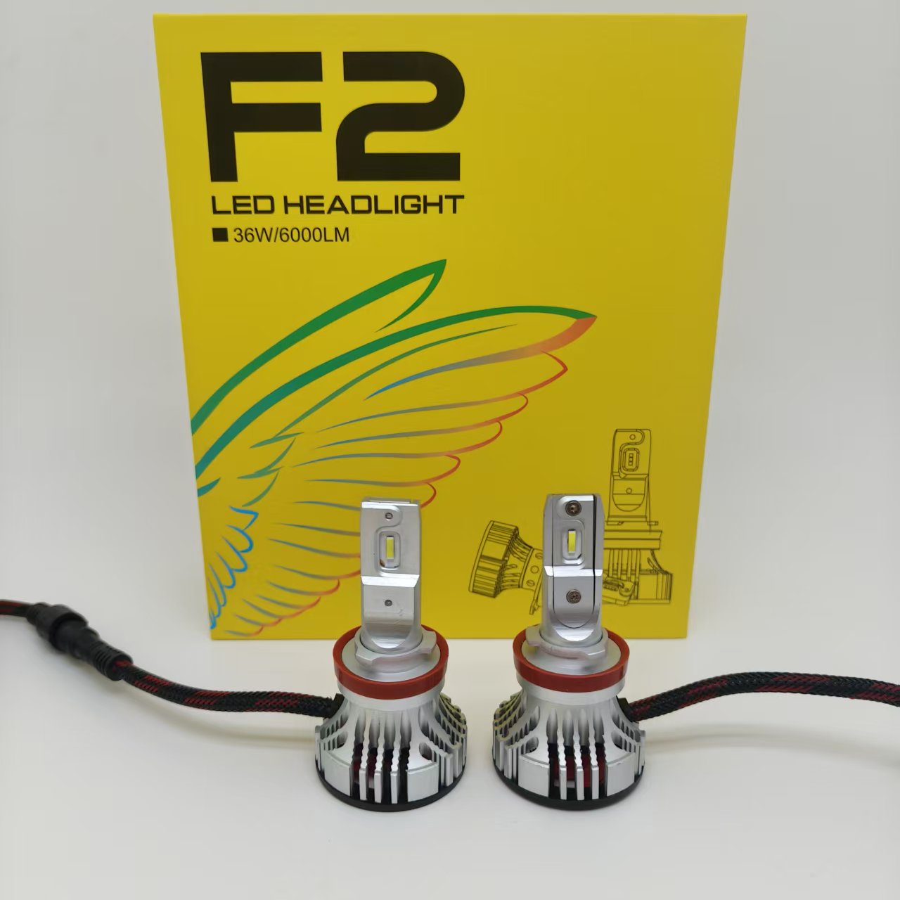 The f2 automotive led headlight high-brightness and focused integrated bulb h4h7h11 is a bestseller in foreign trade. It is a headlight for car installation Specification image
