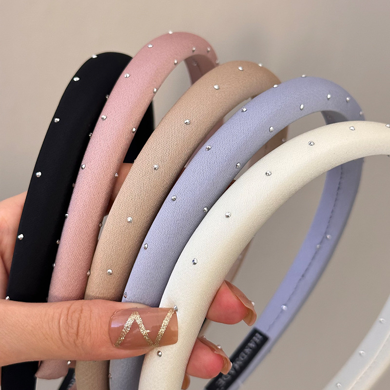 French Starry Sky Lazy Princess, exquisite polka dot versatile headband for women 2024, high head headband for women, simple and elegant details Picture