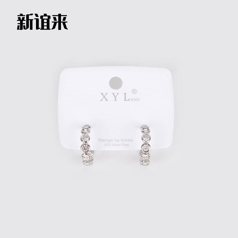 新谊来法式金属圆圈耳圈素圈耳环新款潮小众设计感独特气质耳饰女