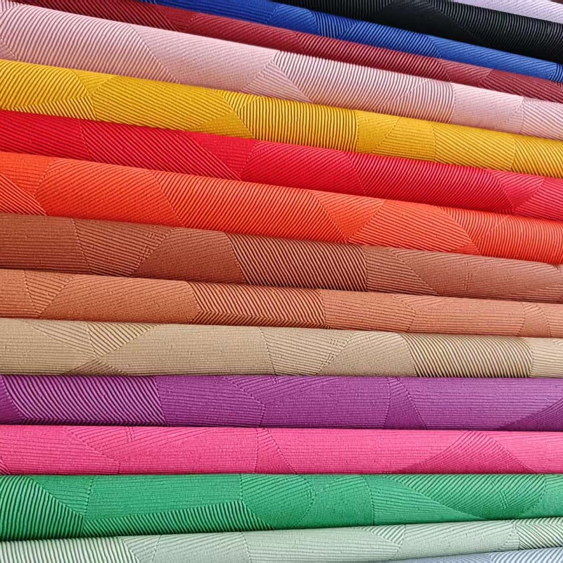 2025 nuevo desarrollo venta directa de fábrica en stock nuevo estándar europeo protección del medio ambiente 1.0mm irregular gran caja de patrón de cuadros cuero artificial bolsos de PVC cuero base de lana multicolor opcional pic 5