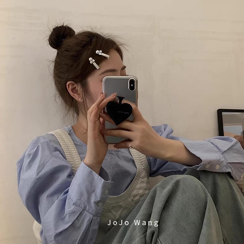 Daily life is very high-end ~ Silver pearl hair clips, women's bangs clips, back of the head headwear, hair accessories, teenage side clips and top clips Specification drawing