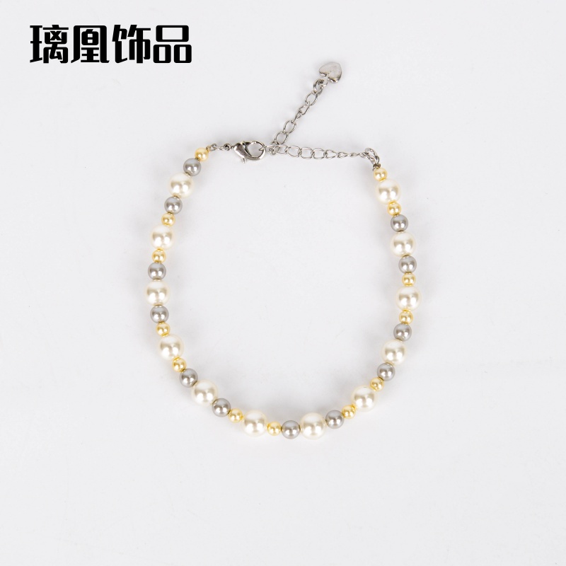 璃凰饰品珠项链女小众轻奢设计高级感时尚气质锁骨链颈链毛衣链珠链