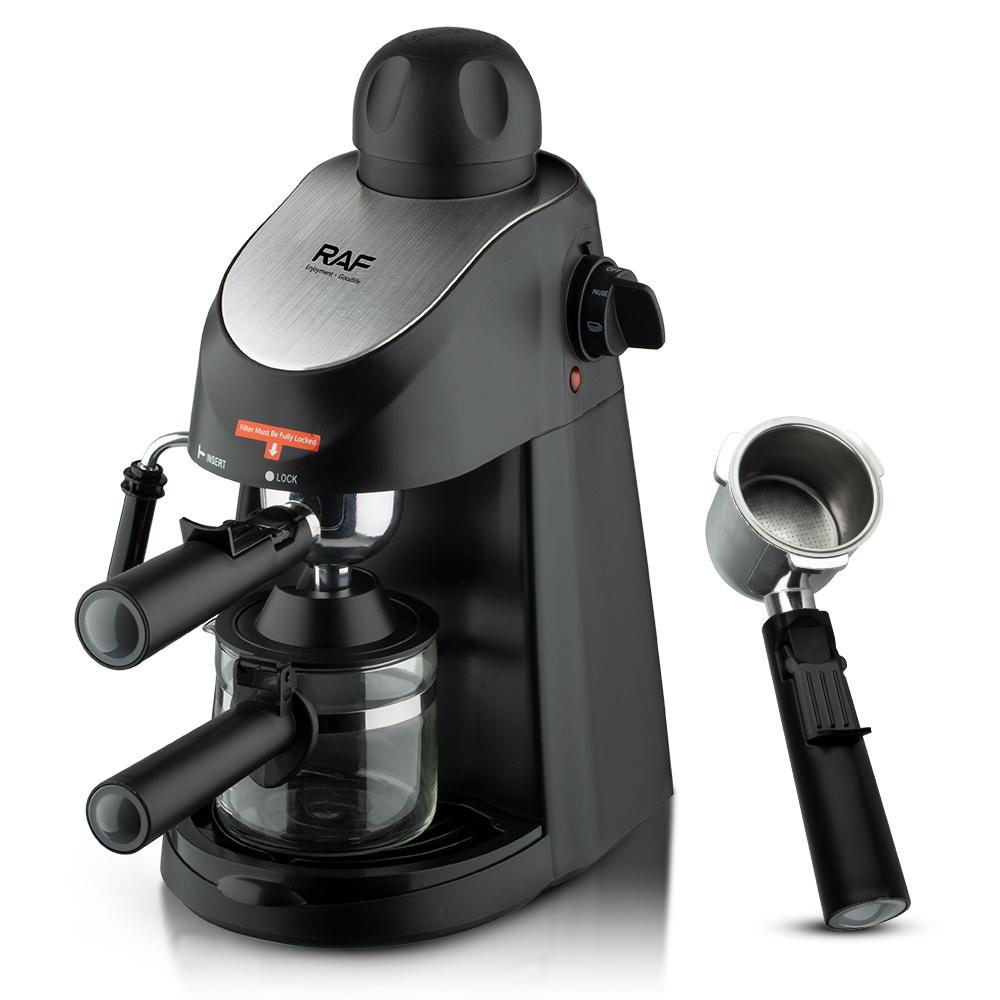 RAF cross-border Italian coffee machine, European standard semi-automatic small steam milk foam office coffee pot details Picture