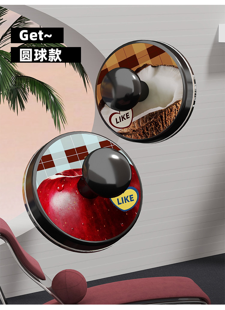 Q35-QY7535 Hawaiian entrance suction cup hook, no need for drilling, strong load-bearing capacity, a perfect tool for placing keys at the entrance detail image 8