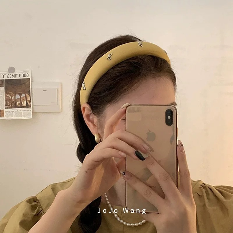 My summer zodiac color series ~ Hairband for women going out to wash their faces, simple hair clips, Korean simple headbands, hair accessories, headwear details Picture