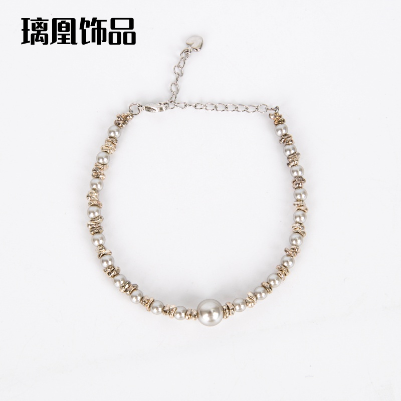 璃凰饰品新款碎银珍珠锁骨链女生小众设计气质高级感ins潮流简约百搭项链