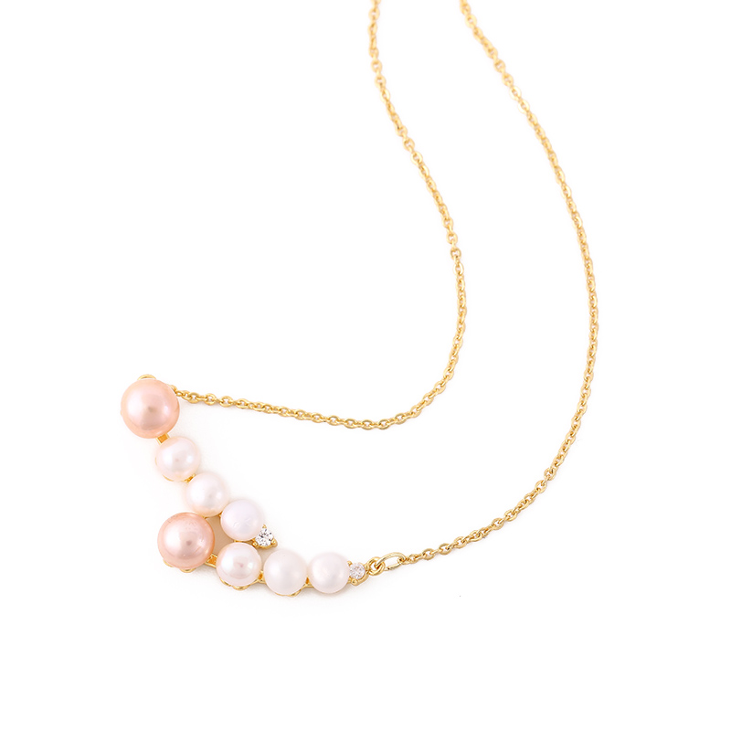 雅思比黛简约珍珠项链女高级小众设计锁骨链毛衣链ins潮2022年秋冬新款