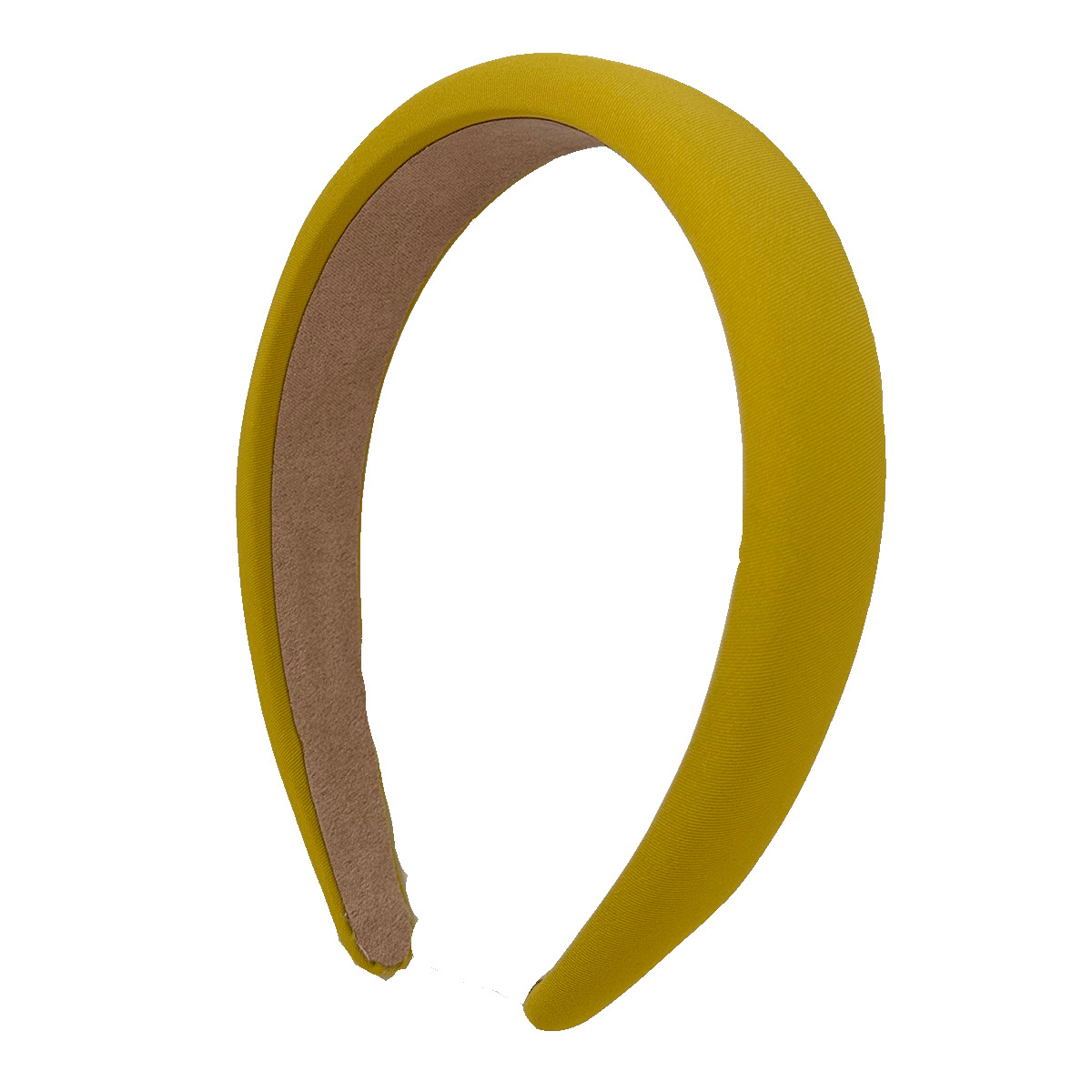 The simple and elegant yellow hairband for women, the high-pitched headband for the top of the head, is versatile for daily use and can enhance the face. The small hairpin is a stylish hair accessory Item Picture