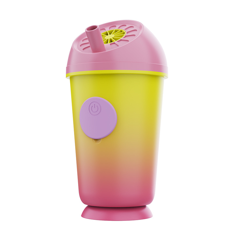 2025 Cross-border new product milk tea cup spray fan, high-speed spray water replenishment, soft sound operation, five-speed adjustment, rapid cooling batch pic 6