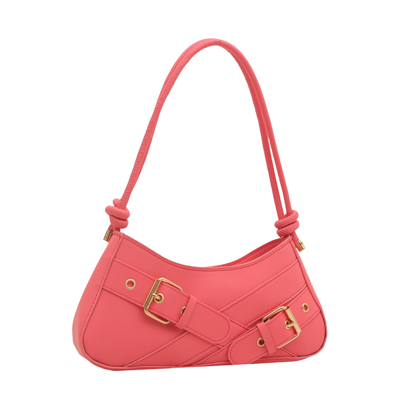 New retro women's bag, belt accessory, fashionable hot girl style motorcycle bag, 2025 popular single-shoulder armpit bag Item Picture