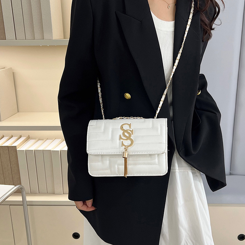 French high-end commuter small square bag for women 2024 new style, fashionable and stylish single-shoulder crossbody bag Specification drawing